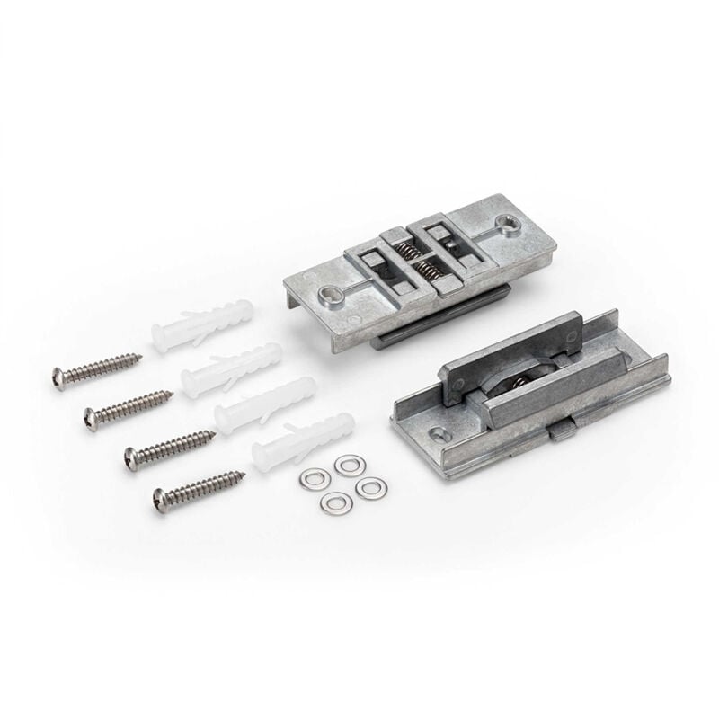 foto del prodotto ideal lux kit superficie steel alluminio nero
