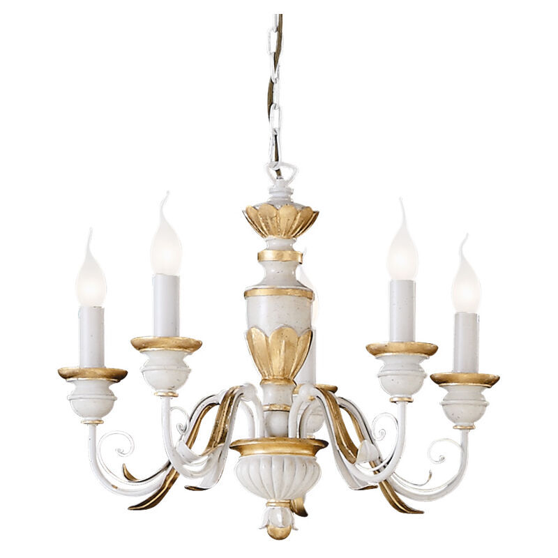 foto del prodotto ideal lux lampada a sospensione firenze sp5 bianco