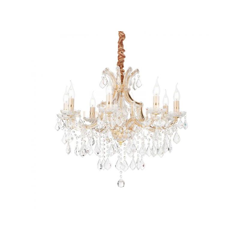 foto del prodotto ideal lux lampada a sospensione napoleon sp8 oro