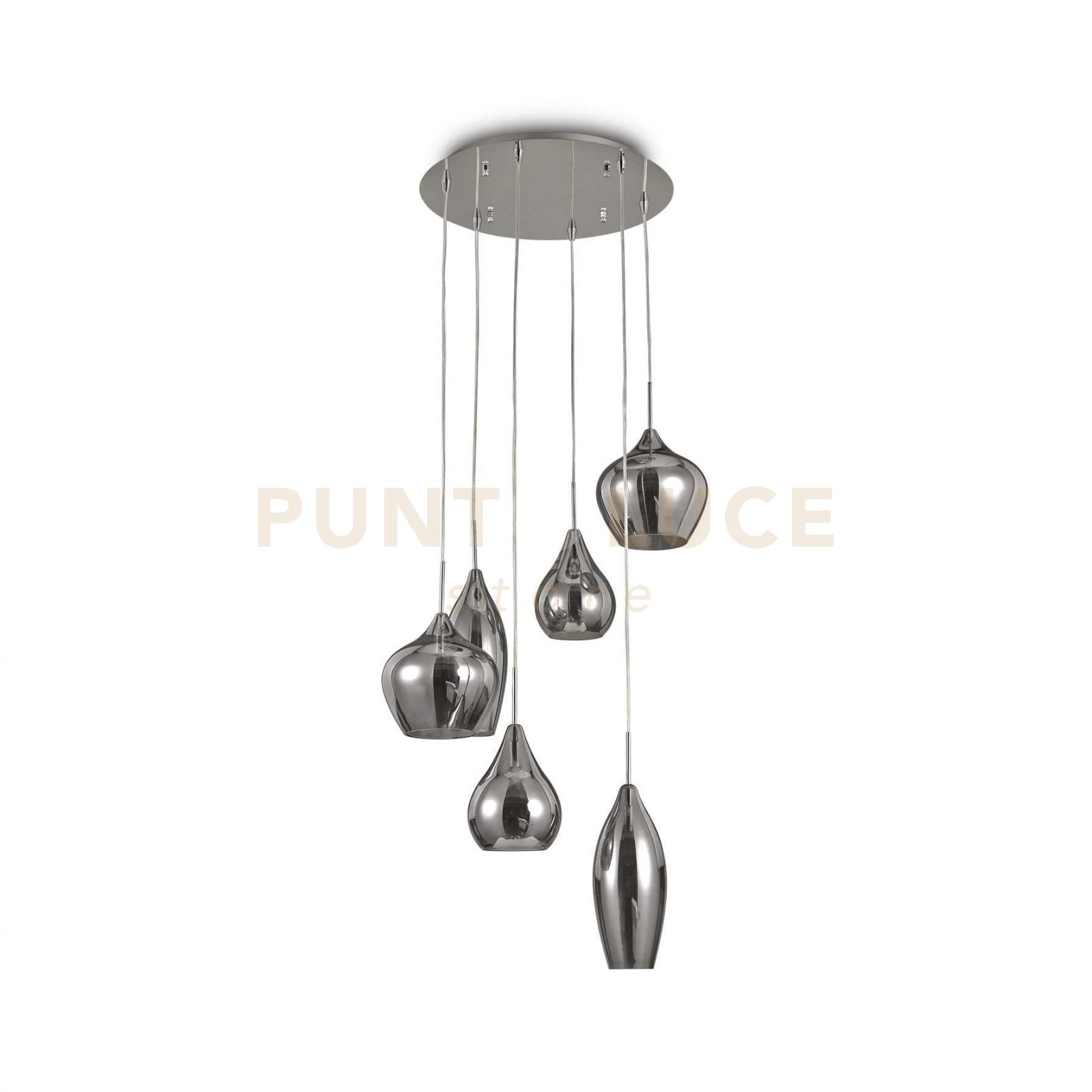foto del prodotto ideal lux lampada a sospensione soft sp6 fume 