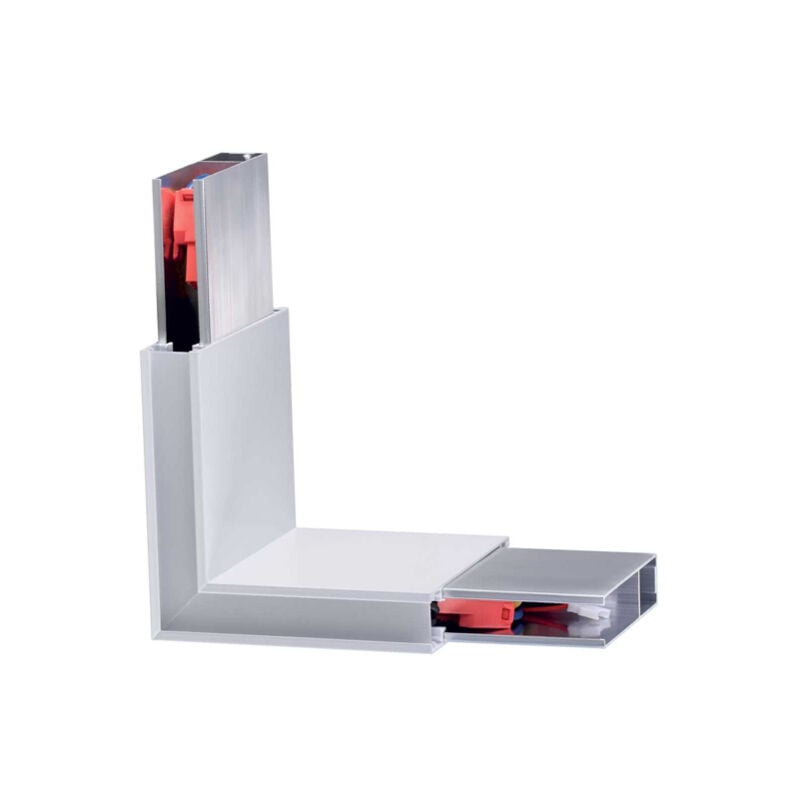 foto del prodotto ideal lux - lampada angolare corner linus alluminio bianco led 4w 3000k luce calda