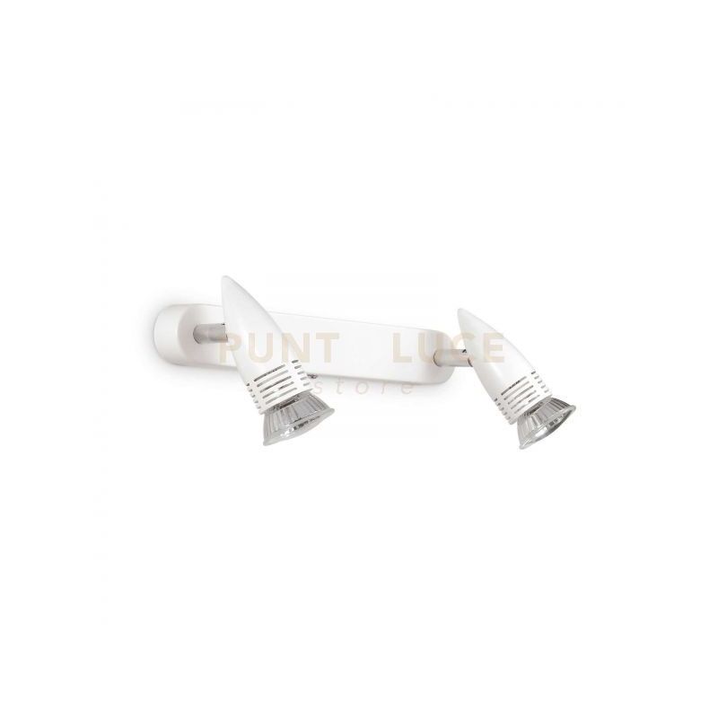 foto del prodotto ideal lux lampada da parete alfa ap2 bianco