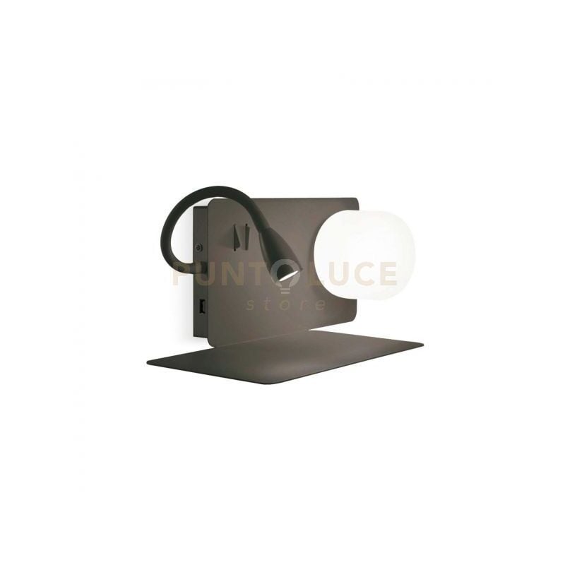 foto del prodotto ideal lux lampada da parete book 1 ap nero