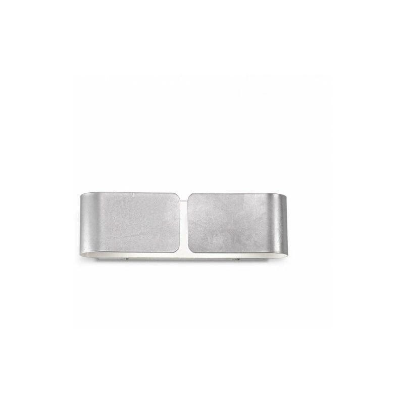 foto del prodotto ideal lux lampada da parete clip ap2 small argento