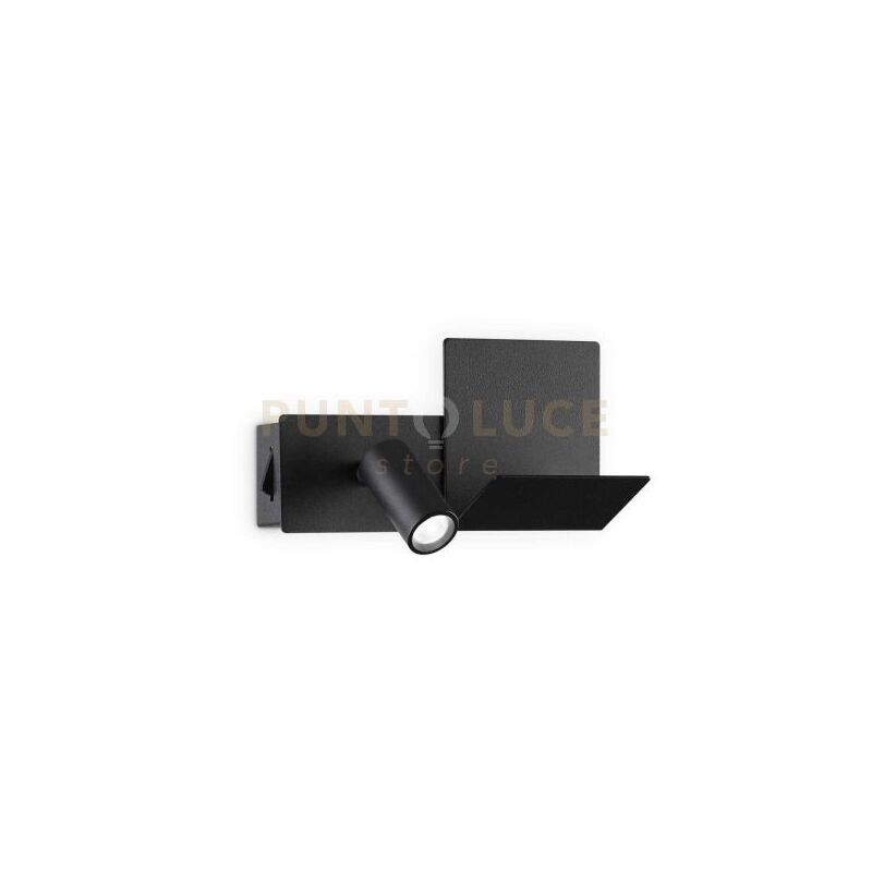 foto del prodotto ideal lux lampada da parete komodo 1 ap nero