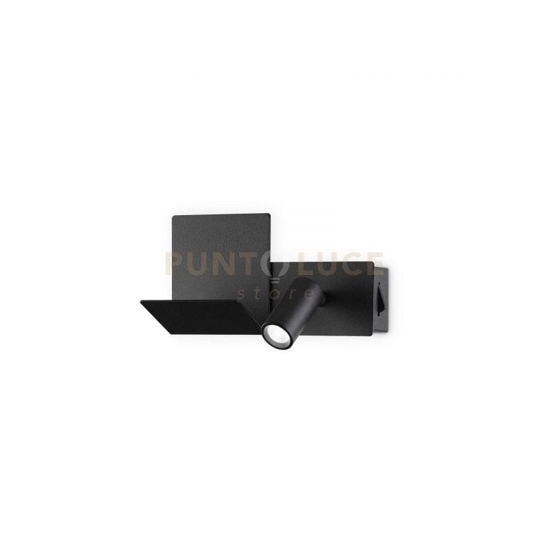 foto del prodotto ideal lux lampada da parete komodo 2 ap nero