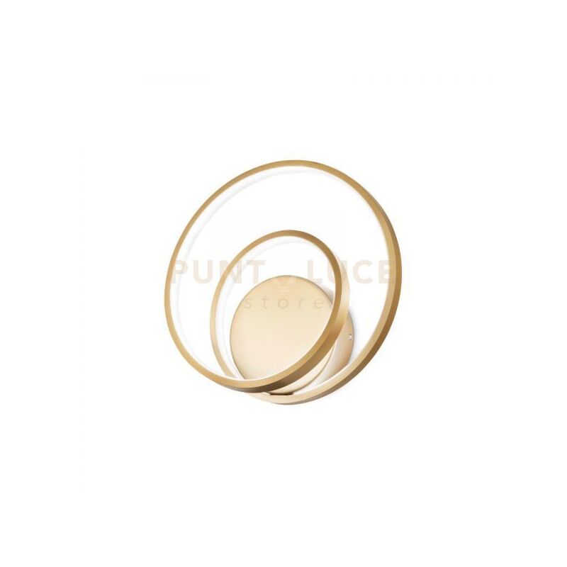 foto del prodotto ideal lux lampada da parete oz ap on off ottone