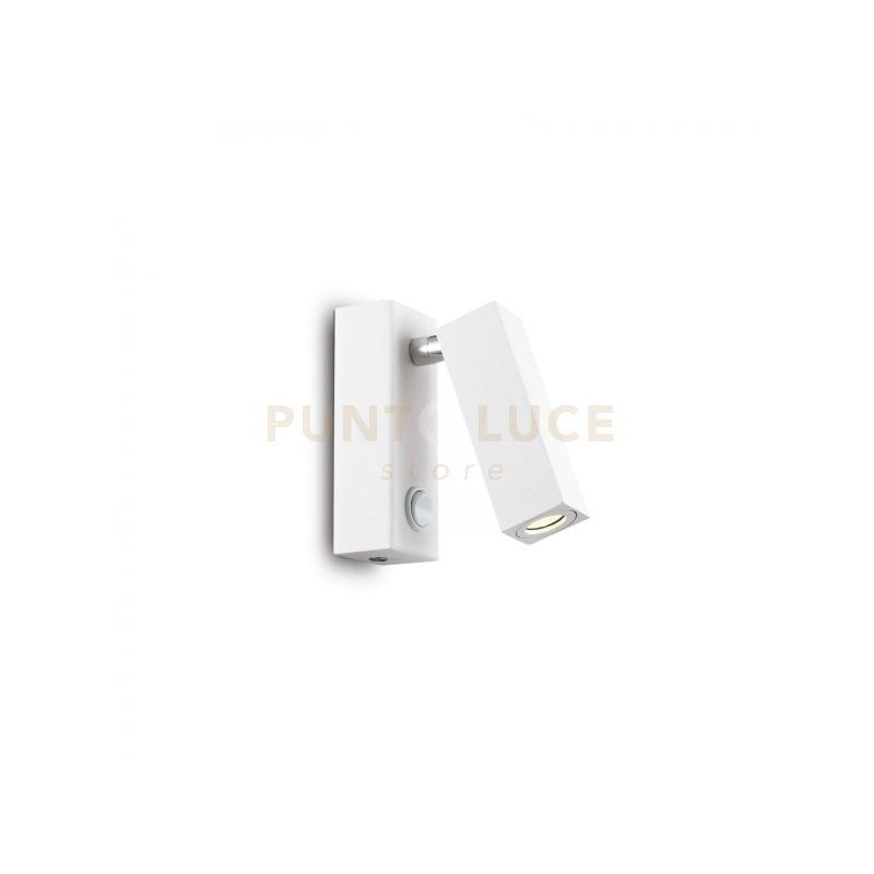 foto del prodotto ideal lux lampada da parete page ap square bianco