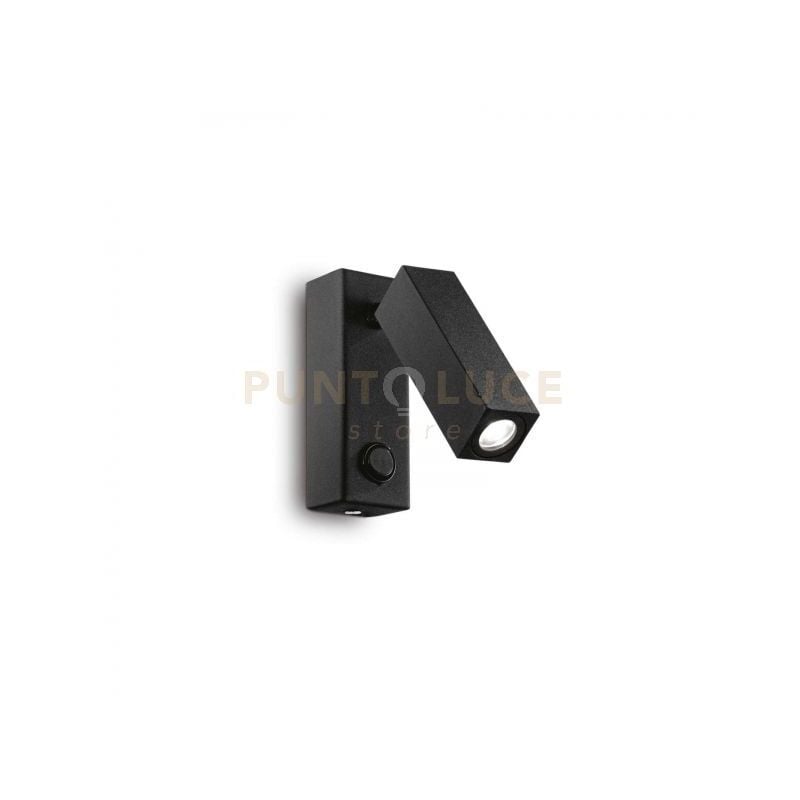 foto del prodotto ideal lux lampada da parete page ap square nero