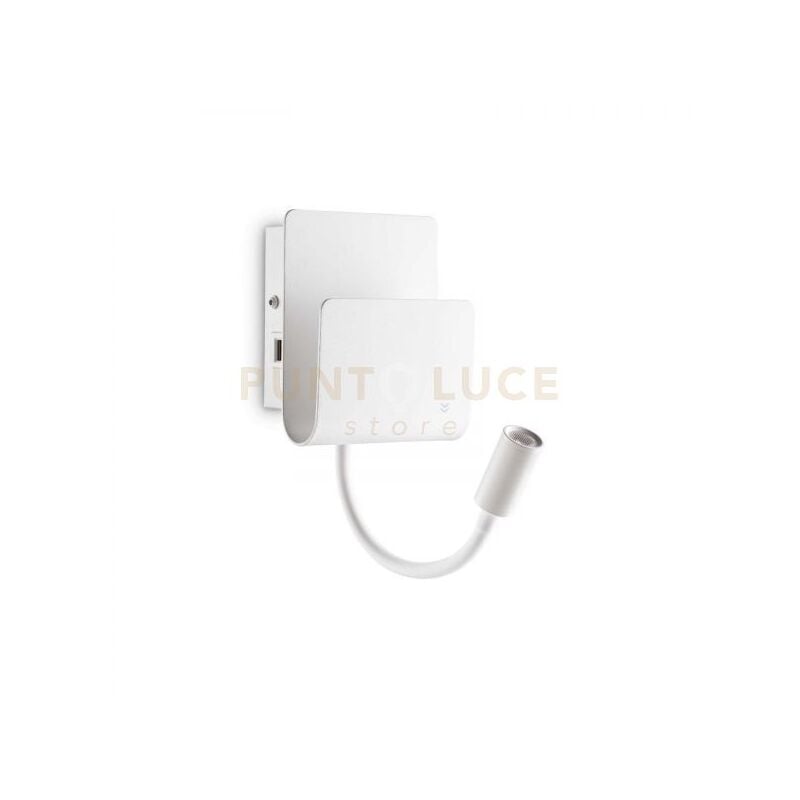 foto del prodotto ideal lux lampada da parete probe ap2 bianco
