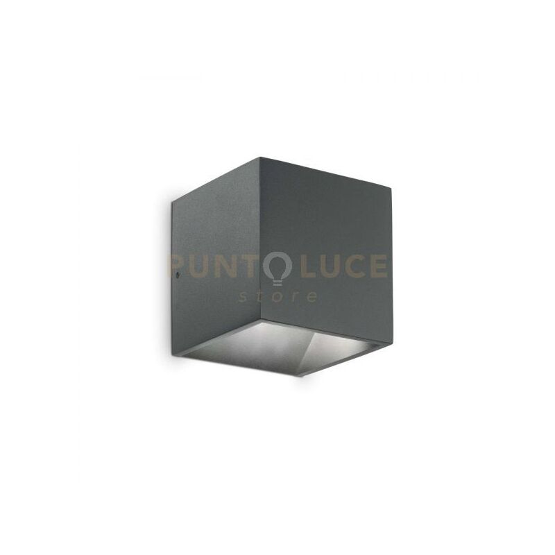 foto del prodotto ideal lux lampada da parete rubik ap antracite 3000k