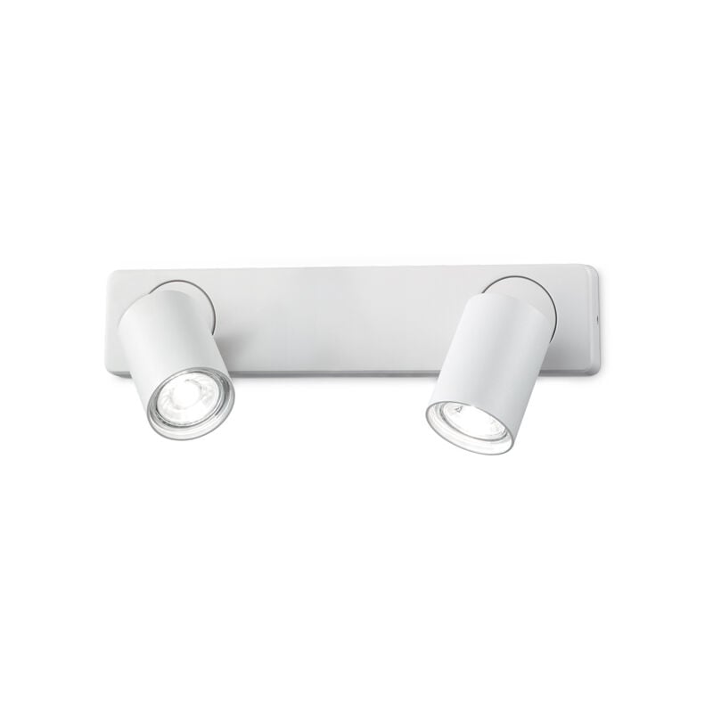 foto del prodotto ideal lux lampada da parete rudy ap2 bianco