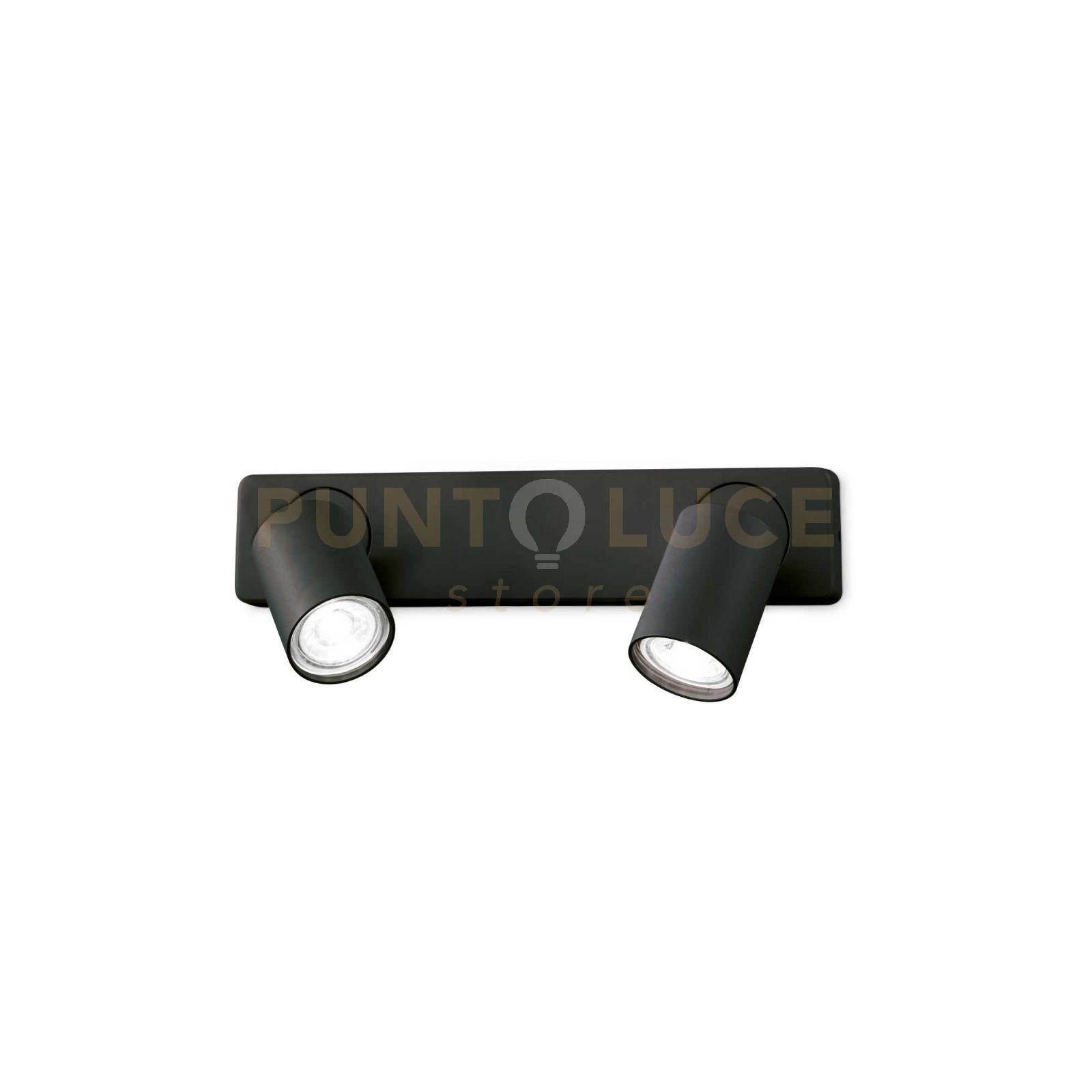 foto del prodotto ideal lux lampada da parete rudy ap2 nero