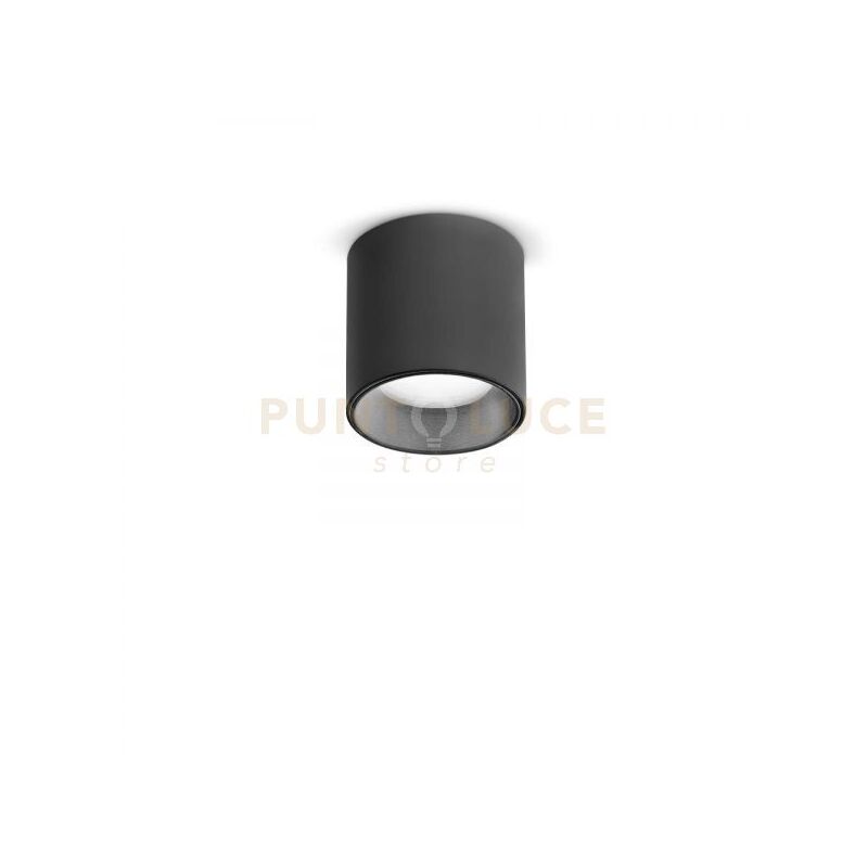 foto del prodotto ideal lux lampada da soffitto dot pl 4000k nero