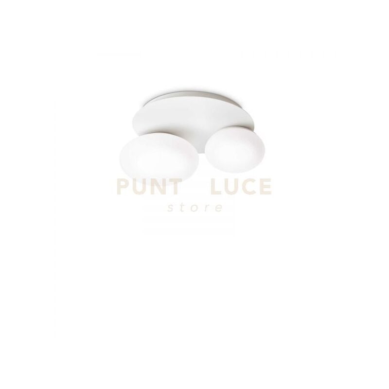 foto del prodotto ideal lux lampada da soffitto ninfea pl2 bianco