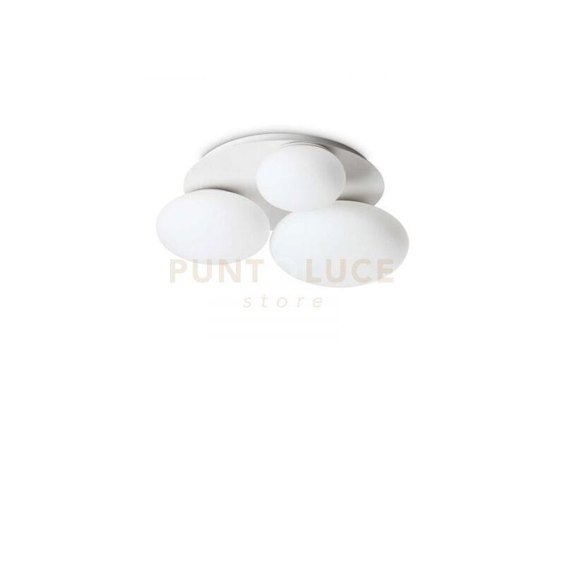 foto del prodotto ideal lux lampada da soffitto ninfea pl3 bianco