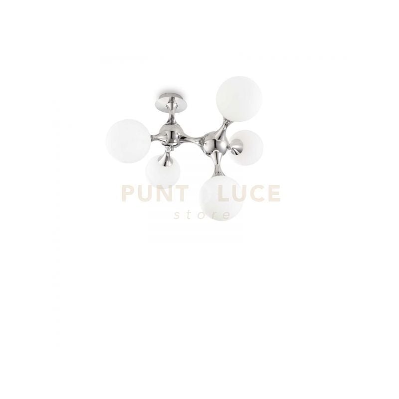 foto del prodotto ideal lux lampada da soffitto nodi pl5 bianco