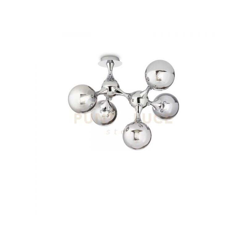 foto del prodotto ideal lux lampada da soffitto nodi pl5 cromo