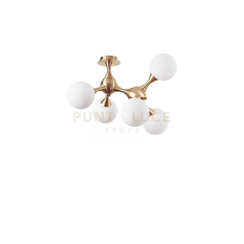 foto del prodotto ideal lux lampada da soffitto nodi pl5 ottone