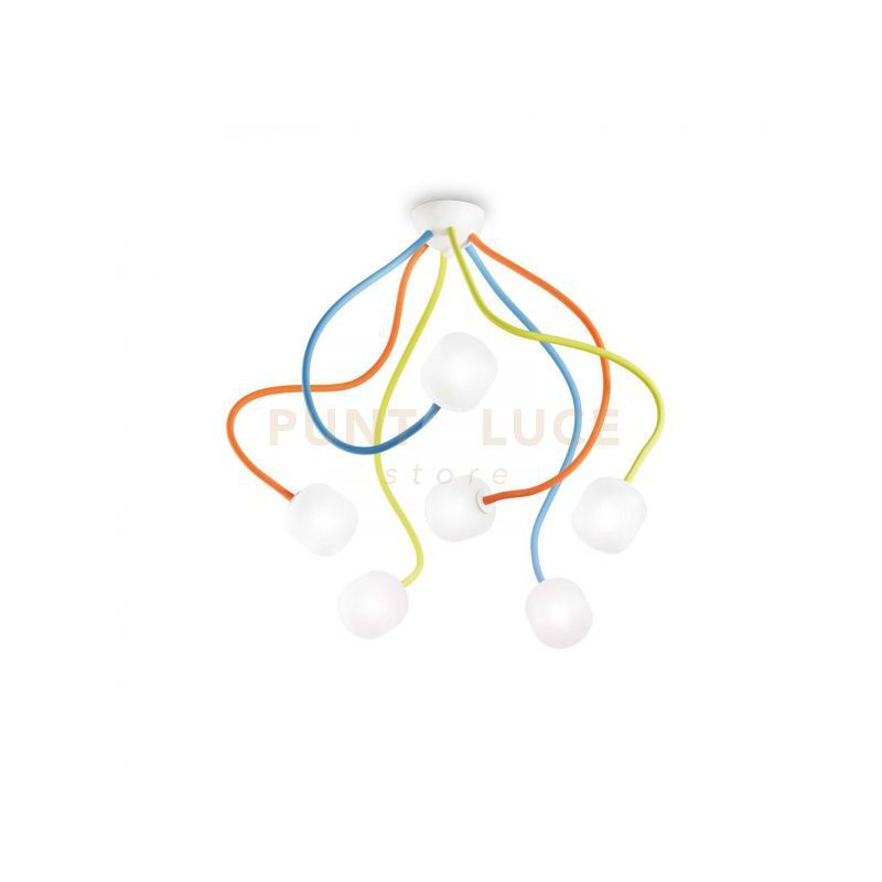foto del prodotto ideal lux lampada da soffitto octopus pl6 color