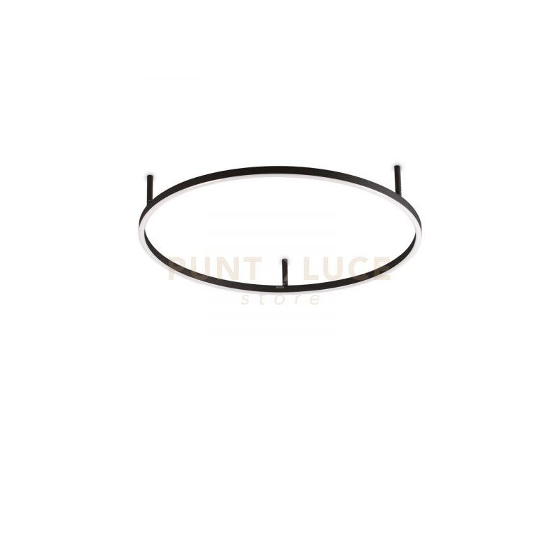 foto del prodotto ideal lux lampada da soffitto oracle slim pl d070 round 3000k on off bk