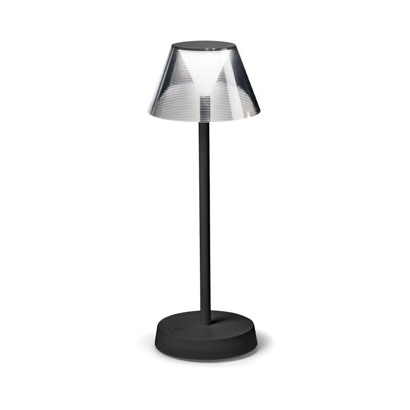 foto del prodotto ideal lux lampada da tavolo moderna lolita metallo nero led 7w 3000k