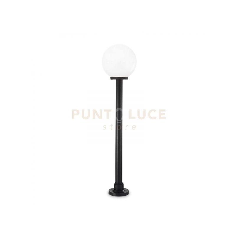 foto del prodotto ideal lux lampada da terra classic globe pt1 h130 bianco