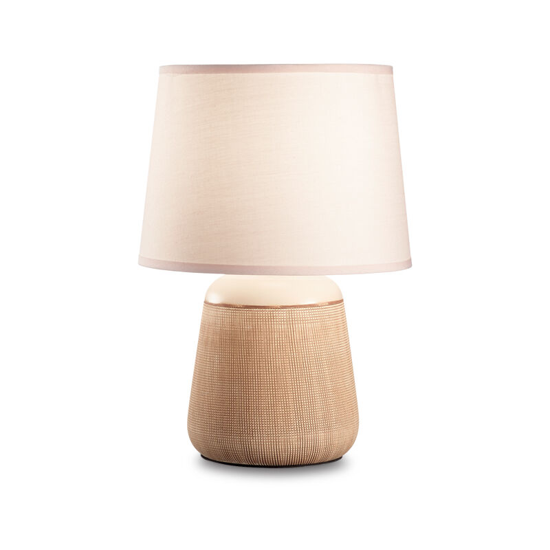 foto del prodotto ideal lux lampade da scrivania shabby chic provenzale kali 2 metallo bianco 1 luce e14