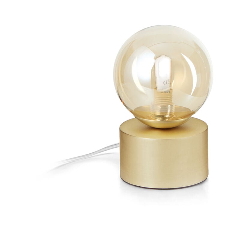 foto del prodotto ideal lux - lumetto contemporaneo perlage metallo ottone 1 luce g9 15w 3000k ip20