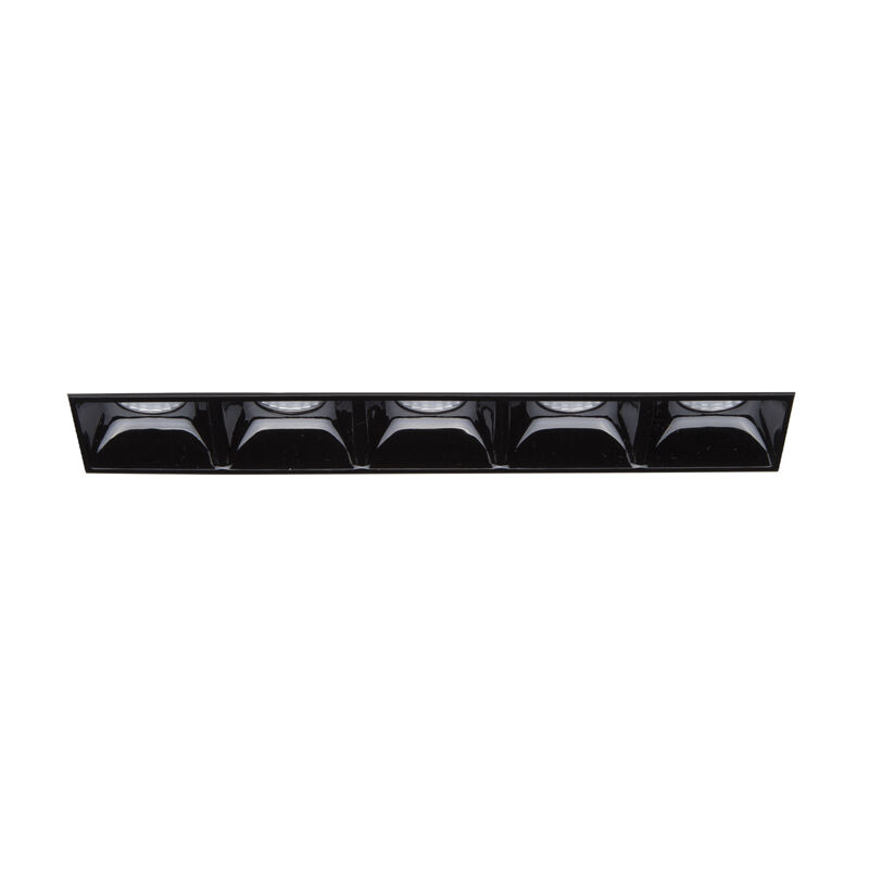 foto del prodotto ideal lux modulo lika alluminio nero led 12w 3000k luce calda