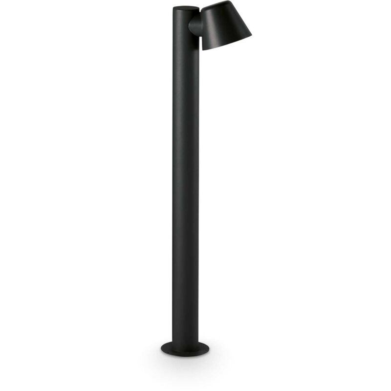 foto del prodotto ideal lux paletto contemporaneo gas alluminio nero 1 luce gu10 35w ip43