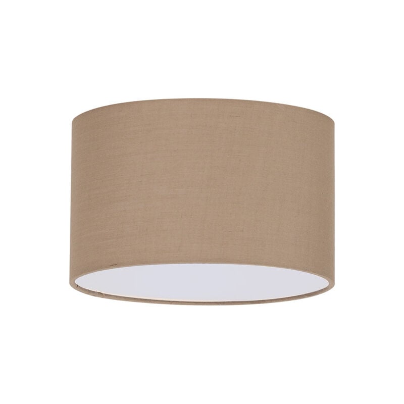 foto del prodotto ideal lux paralume cilindro set tessuto tortora d30