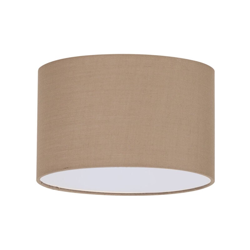 foto del prodotto ideal lux paralume cilindro set tessuto tortora d45