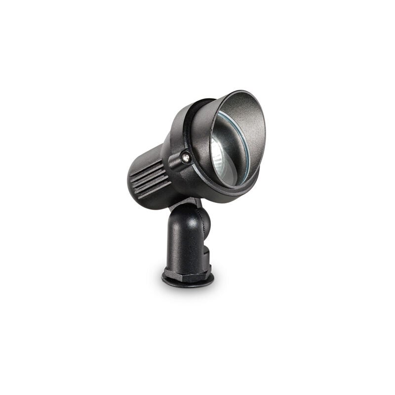 foto del prodotto ideal lux piantana moderna da esterno terra alluminio nero 1 luce gu10