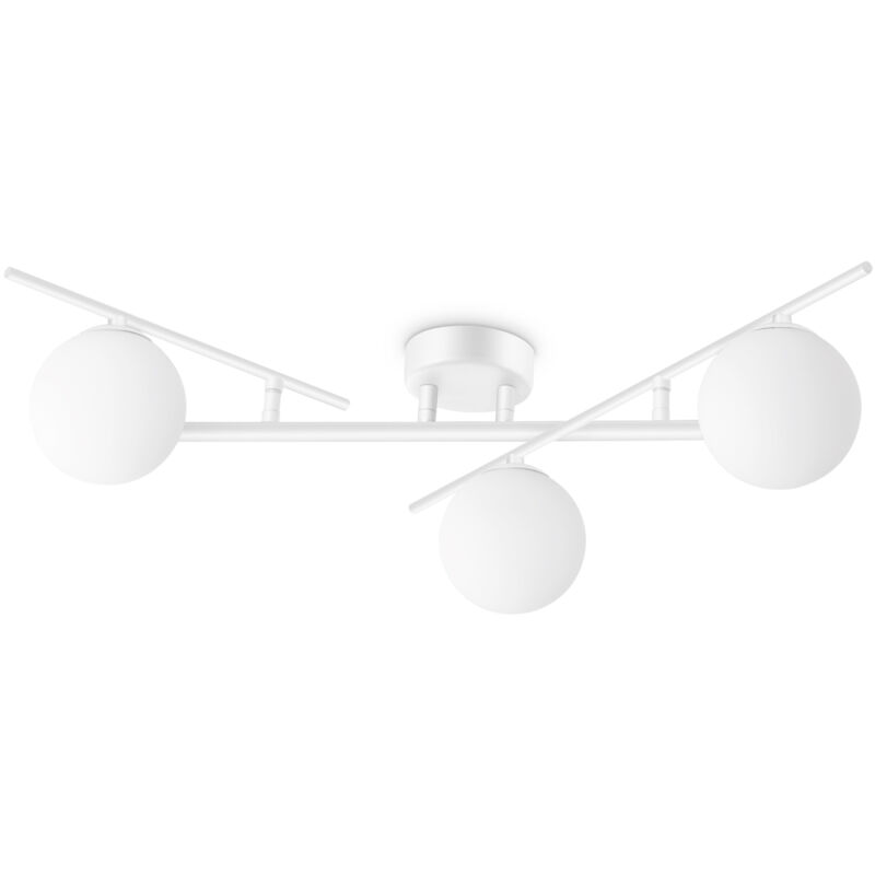 foto del prodotto ideal lux plafoniera contemporanea atlas metallo bianco g9 4w 3000k ip20