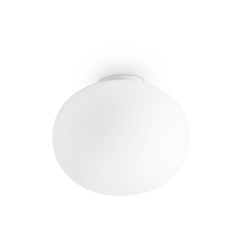foto del prodotto ideal lux plafoniera contemporanea cotton metallo bianco 1 luce e27 42w ip20
