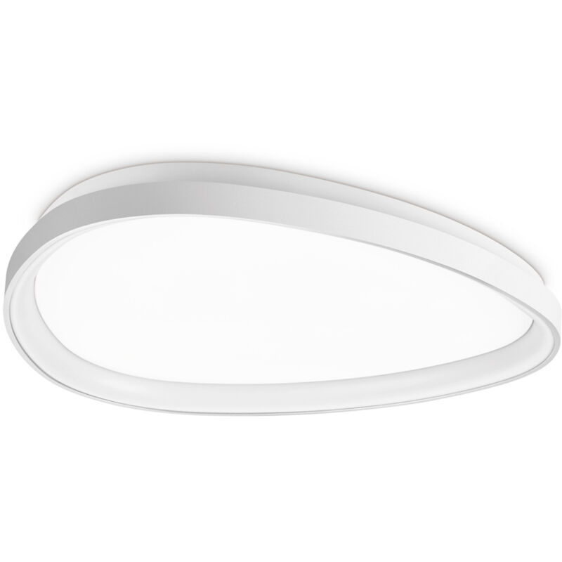 foto del prodotto ideal lux plafoniera contemporanea gemini metallo bianco led integrato 29w 3000k ip20
