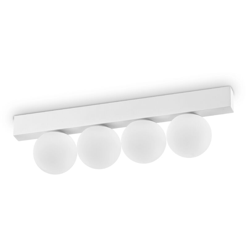 foto del prodotto ideal lux plafoniera contemporanea ping pong metallo bianco led integrato 12w 3000k ip20