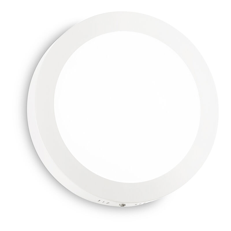 foto del prodotto ideal lux plafoniera contemporanea universal acciaio bianco led integrato 19w 4000k ip20