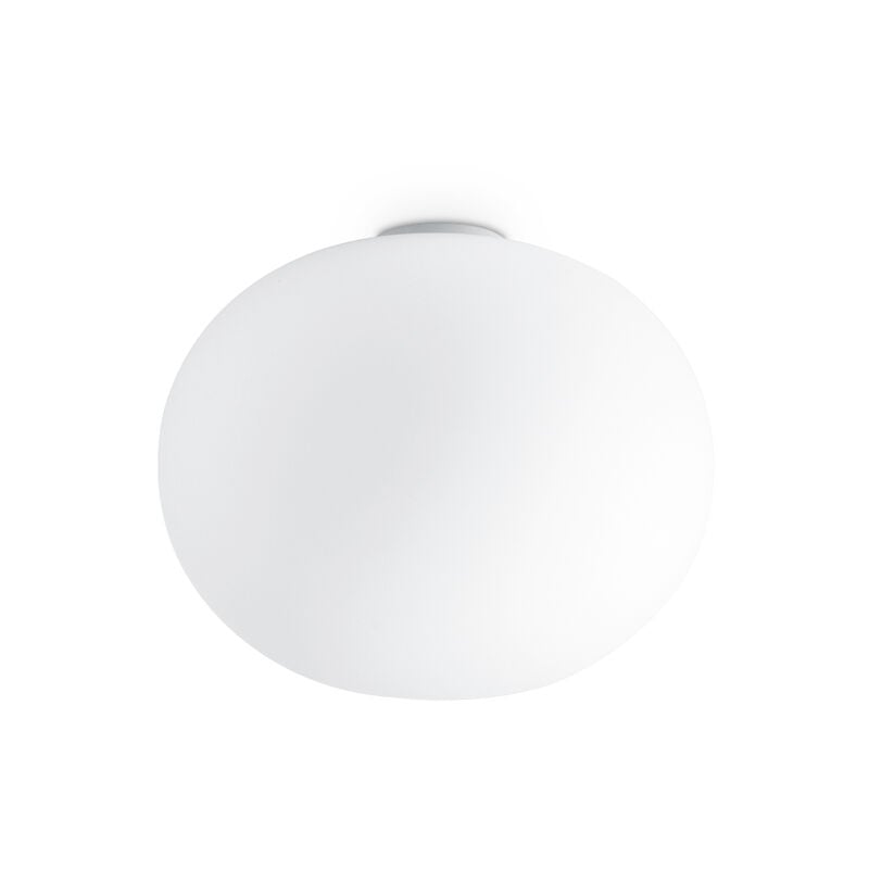foto del prodotto ideal lux plafoniera moderna cotton metallo bianco 1 luce e27 42w ip20
