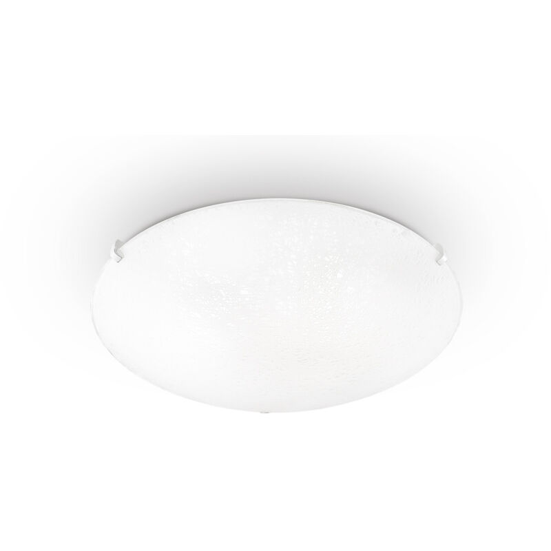 foto del prodotto ideal lux plafoniera moderna lana vetro bianco 3 luci e27