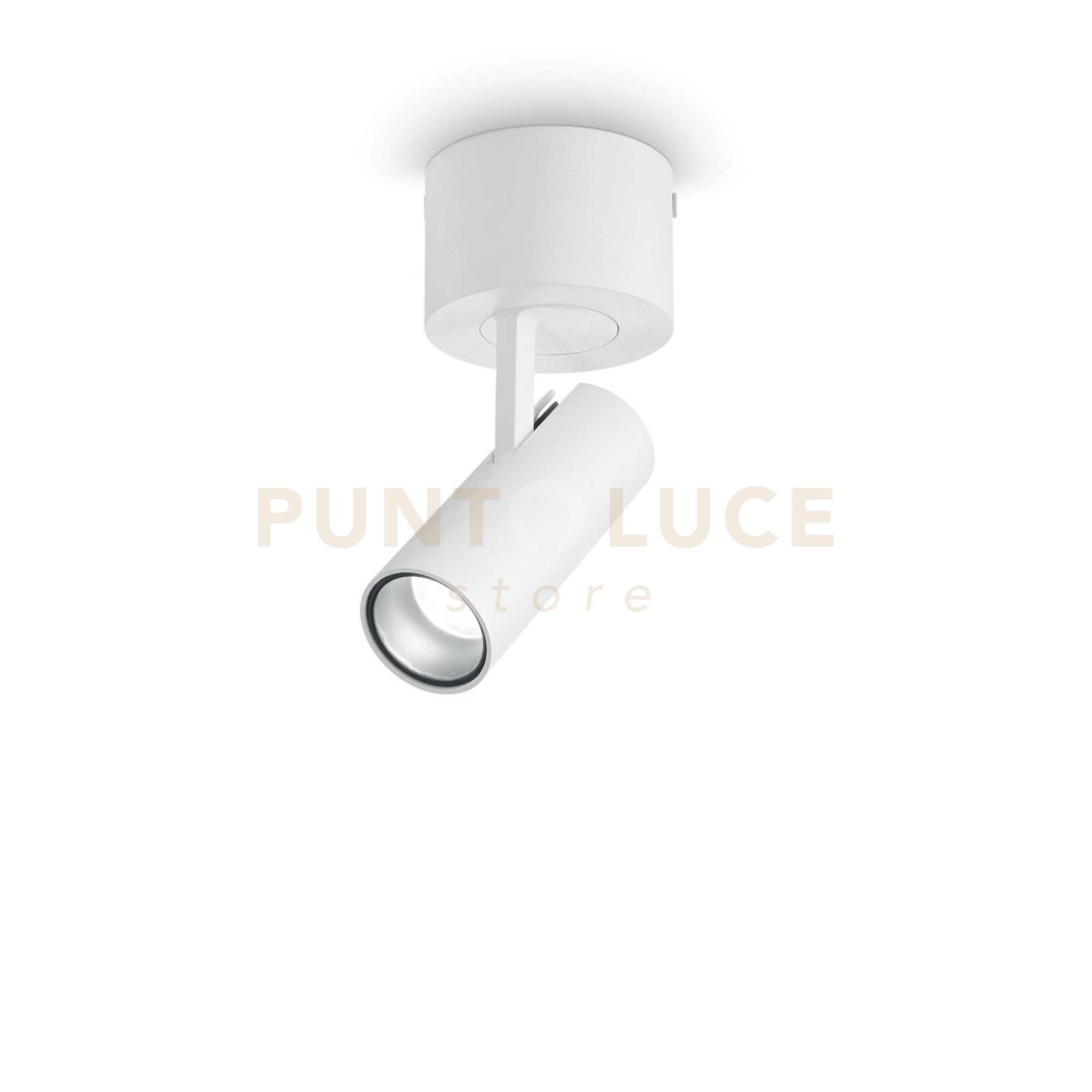 foto del prodotto ideal lux plafoniera moderna play alluminio bianco led 7w 3000k luce calda