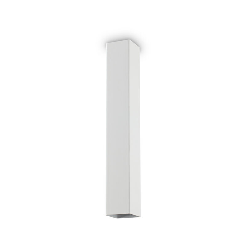 foto del prodotto ideal lux plafoniera moderna sky metallo bianco 1 luce gu10 7w 3000k luce calda h40cm