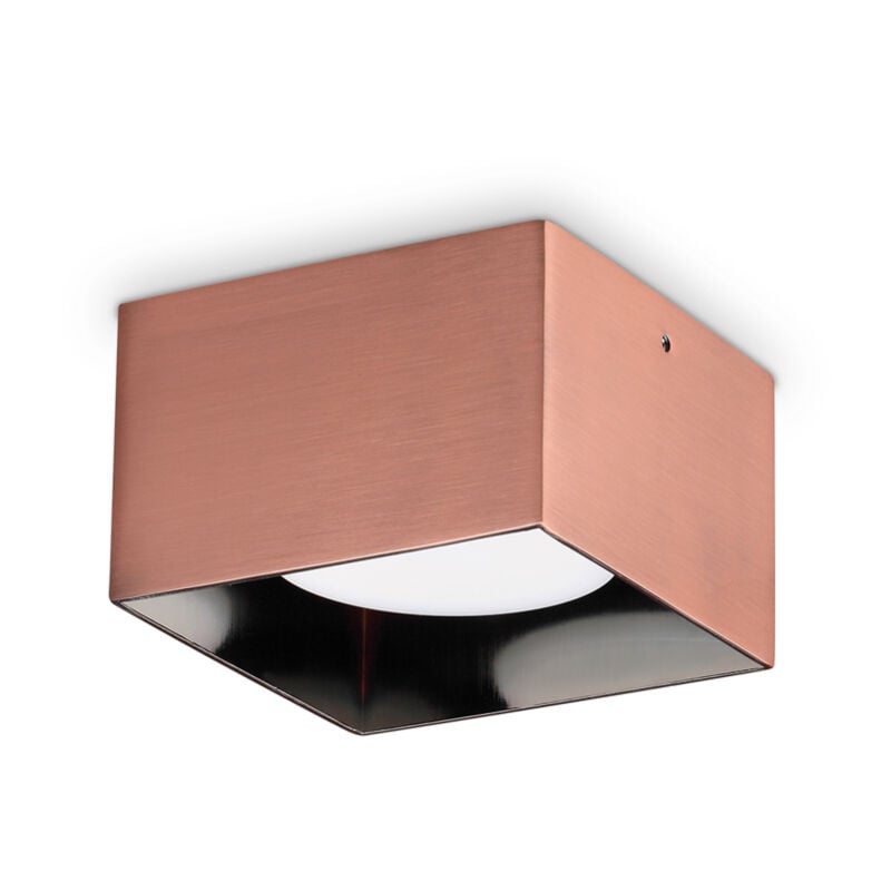 immagine 0 del prodotto ideal lux plafoniera moderna spike alluminio rame 1 luce gx53 15w 3000k ip20