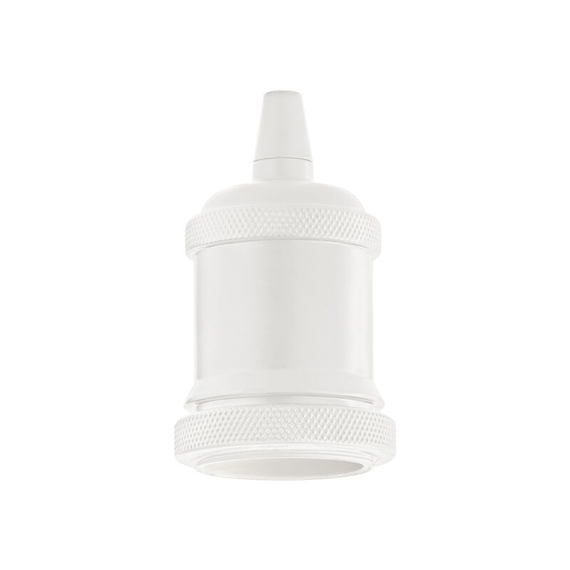 foto del prodotto ideal lux portalampada metallo bianco 1 luce e27