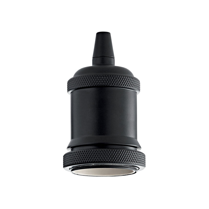 foto del prodotto ideal lux portalampada metallo nero 1 luce e27