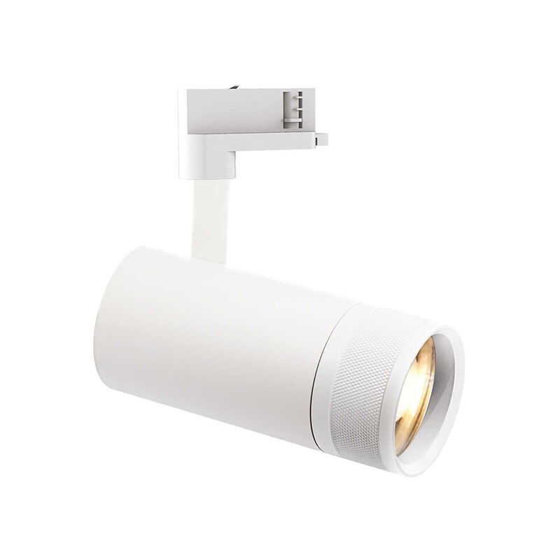 foto del prodotto ideal lux proiettore cilindrico on off eos alluminio plastiche bianco led 25w 3000k