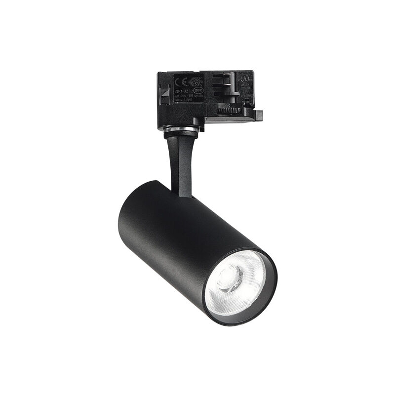 foto del prodotto ideal lux proiettore fox on off alluminio materie plastiche nero led 15w 3000k cri90