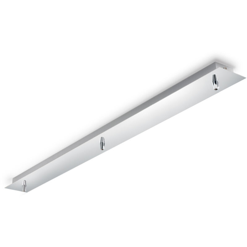 foto del prodotto ideal lux rosone lineare all in metallo cromo 3 luci