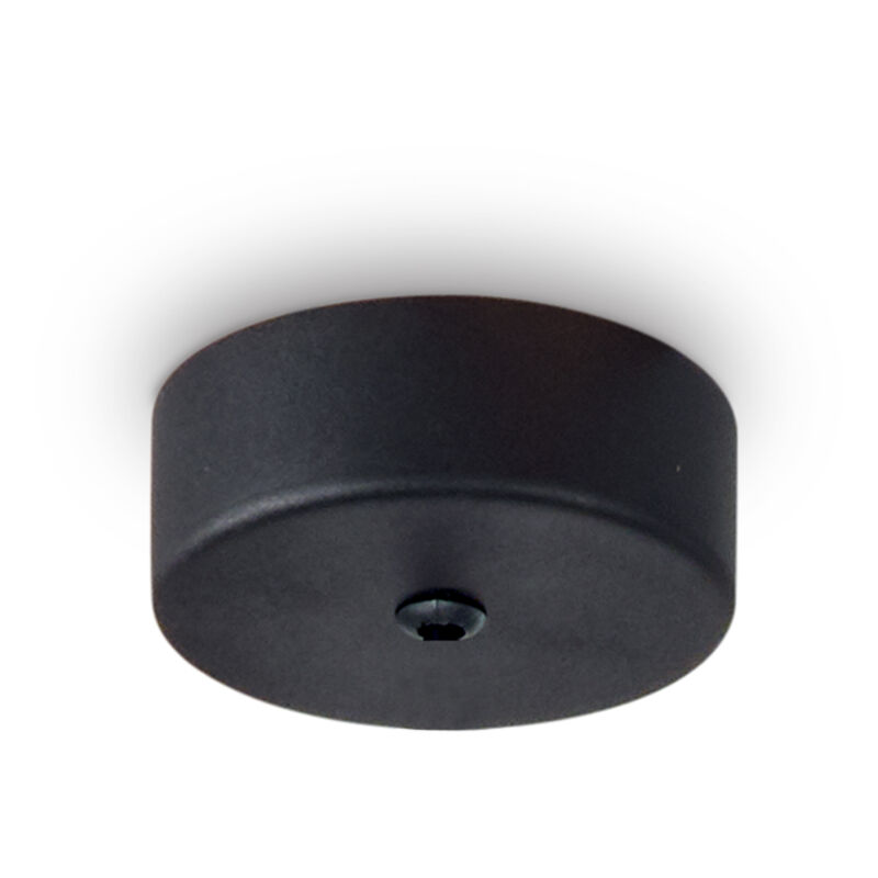foto del prodotto ideal lux rosone magnetico all in metallo nero 1 luce